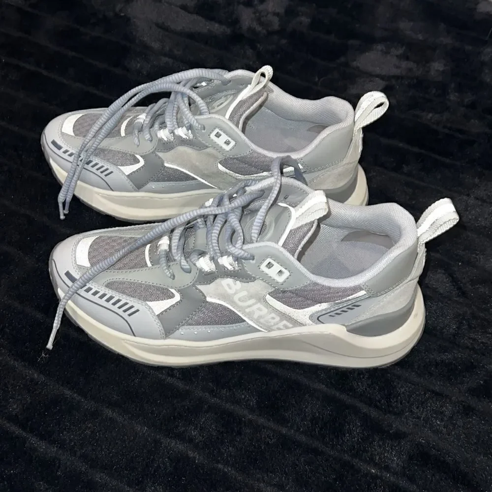 Authentic Burberry Women's Grey Sneakers - Picture 2 of 7